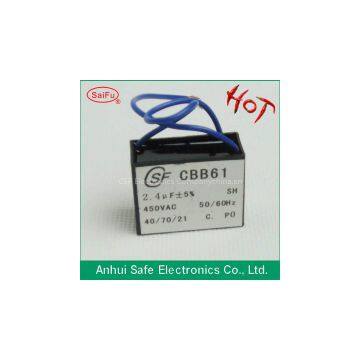 CBB61 Motor run capacitor(run capacitor,film capacitor,motor capacitor)