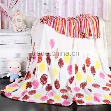 2013 Jiande Colorful Balloon Printed Coral Fleece Casual Afternoon Nap Throw Blanket/Air-condition Blanket
