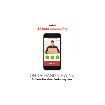 Home Use AlyBELL WiFi Video Doorbell With Night Vision Push Alarm 2-Way Audio
