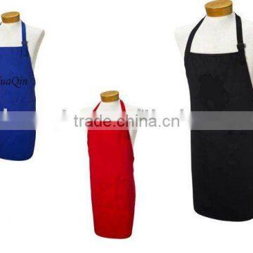 Adjustable strap 100% mjs spun polyester bib aprons for hotel and restaurant chef