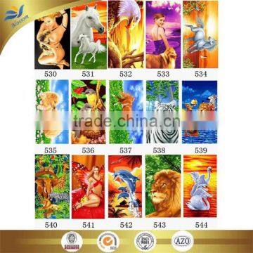 cheap wholesale microfiber reactive printed beach towel printing sexy gril and horse china supplier