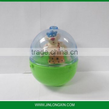 different size empty plastic capsule, egg toy inside