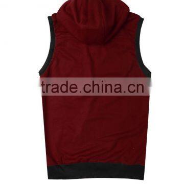 Bulk Order OEM Services Custom Sleeveless Wholesale Cotton Hoodie Sweatshirt Zip Coat photo-2