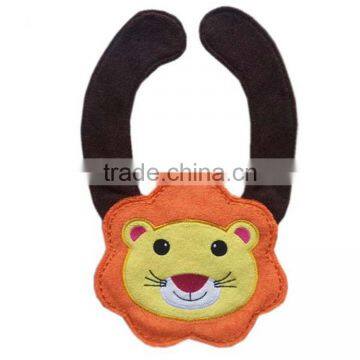 fancy lion cotton infant bibs