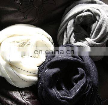 Cashmere Scarf Lady Vertical Stripe Dotted Line Fashionable Scarf photo-3