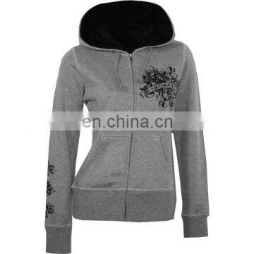 2015 customized hoody / women fitted hoody / zipper fashion hoodies for women