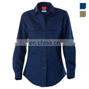 new design 100% cotton long sleeve casual shirt