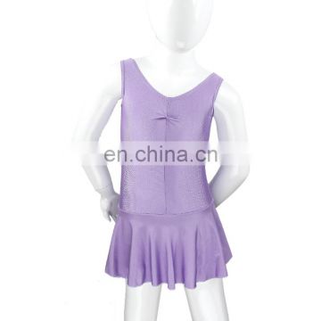 Fancy Sleeveless Skirted Leotard Wholesale