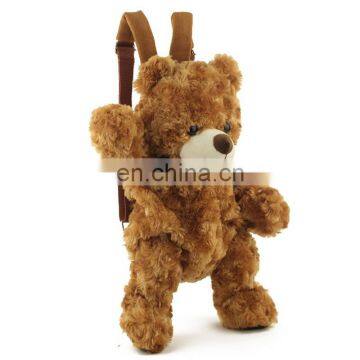 Cute Bear Design Plush Little Childrens Backpack