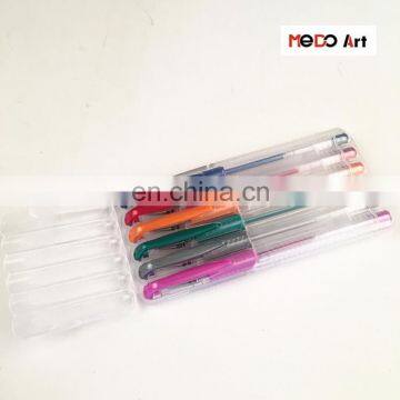 Metallic Rainbow Color Gel Pens Set 6 in PP Box