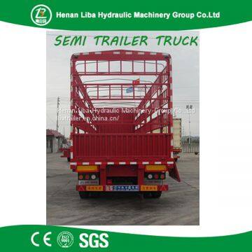 Direct Manufacturer Low Price 3 Axle Fence Trailer Stake Truck Semi Trailer