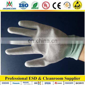 Static Dissipative Nylon Antistatic ESD Palm Fit Gloves photo-2