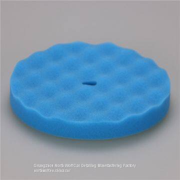 Car Care Cleaning Sponge Flat Foam Pad Wave  for Finishing