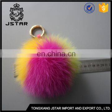 Durability Wooden Love Ornament Pom Poms Full Fur Pompom