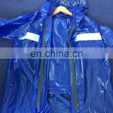 Maiyu Waterproof Pvc Plastic Raincoat With Reflective Tape photo-3