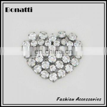 heart-shaped rhinestone shoes accessories