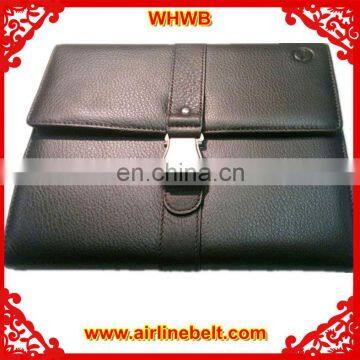 Premium aircraft seatbelt buckle journal notebook