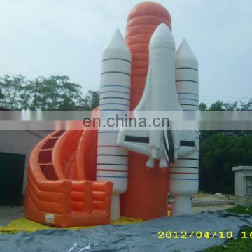 2015 exciting inflatable rocket slide