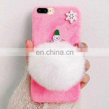 cell mobile phones case phone cover custom hot and new For iPhone 8 Plus & 7 Plus Creative Cute Snowman Style Christmas