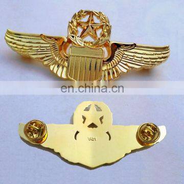 custom metal pilot wings pin badge