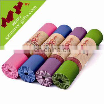 Gym fitness blank yoga mat / tpe yoga mat