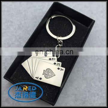 Promotional Keychain With Logo Poker Keychain Metal Letter Keychain