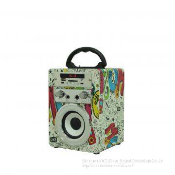 New Style K81 Wooden Bluetooth Speaker Cell Phone and Computer Portable FM Radio Speaker