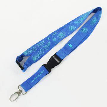 Hot Sales Eco-friendly Bamboo Materials Silkscreen Printing Lanyard photo-5