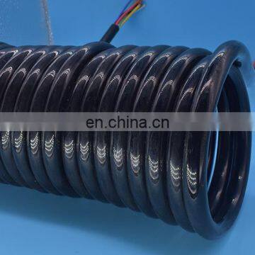 Spiral Microphone Cable/spiral Power Cable Low Voltage Flexible Retractable Spiral Spring Coiled Cable photo-5