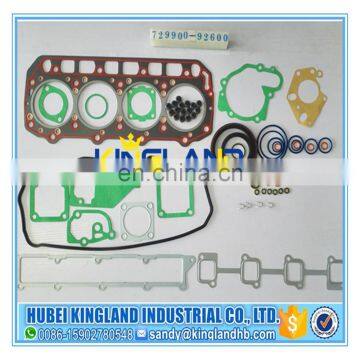 Original/aftermarket diesel engine gasket kit for 4TNV94 729900-92600