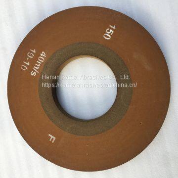 Resin monocrystalline fused alumina grinding wheel special for stainless steel