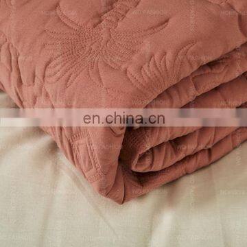 90gsm Microfiber Fabric Quilted Bedding Set Tassel Duvet Cover Set photo-7