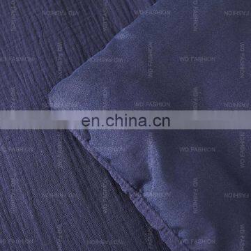 Modern Knitted 3pcs Polyester Quilt Bed King Queen Size Channel Comforter Set photo-6