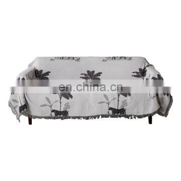 RAWHOUSE China Wholesale Throw Blanket Yarn Dyed Leopard Double Side Woven Throws Tassels Cover Sofa Home Decor photo-6