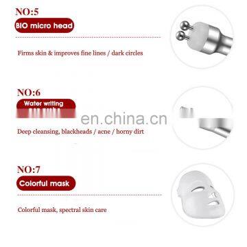 7 in 1 Dermabrasion Peeling Vacuum Cleaning Machine RF Water Oxygen Jet Spa Facial Skin Bio-lifting Beauty Peel Machine