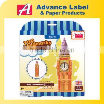 DIY Kids toy Educational toy Landmarks Model Big Ben 3d Puzzle