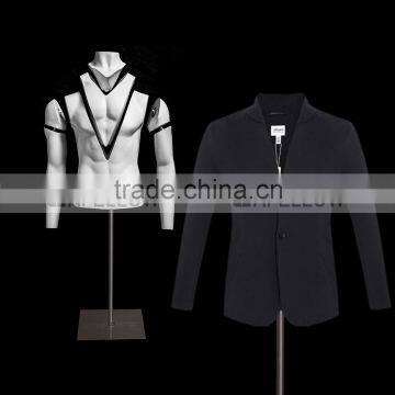 Upper Body Ghost Mannequin Removable Fiberglass Male Mannequin GH17