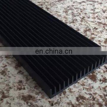 China supplier 6063 extrusion aluminum heat sink box with clear anodize