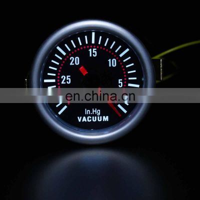 2 Inch 52mm Boost Vacuum Gauge Instrument 12V Car Meter Digital LED Display Smoke Len Universal Auto Clocks Gauges Gray