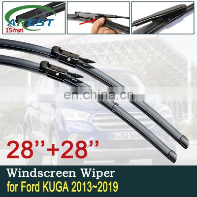 for Ford KUGA 2013~2019 Mk2 2014 2015 2016 2017 2018 Car Wiper Blades Escape Front Window Windscreen Windshield Car Accessories