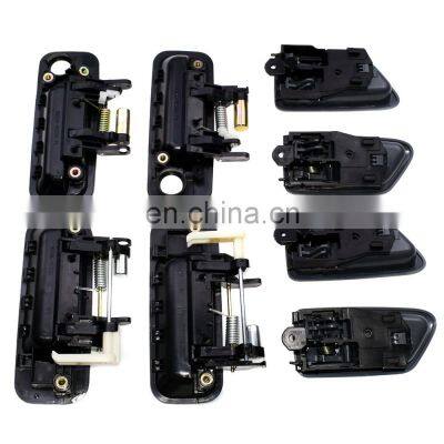 8Pcs Front Rear Black Outer & Inner Gray Door Handle Set For Toyota Camry 97-01 photo-4