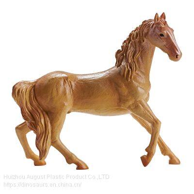 High Quality Vinly-PVC Simulation Animal Figure Toys Eco-friendly Akhal-teke Horses Educational Toys photo-3