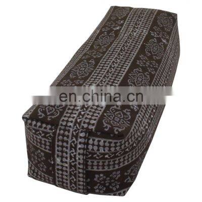 Wholesale Price On Custom New Printed Rectangular Shape Cotton Filled Yoga Bolster Buy From Lead Exporter