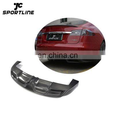 2014up JC Design Carbon Fiber Rear Diffuser for Tesla Model S 85 P85