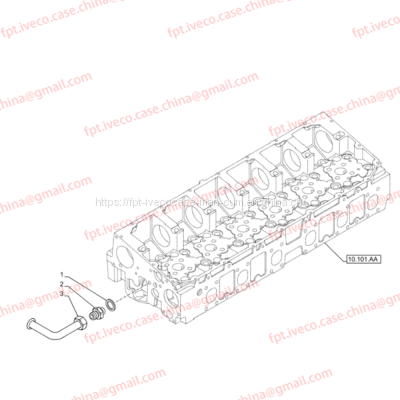 FPT IVECO CASE Cursor9 F2CFE614A*B041/F2CGE614F*V004 5802431166 TUBE500331700