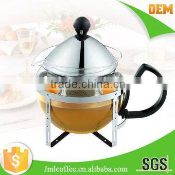 glass tea pot , Tea brewer ,Stainless steel tea maker,Japanese design