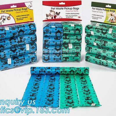 Wholesale Pet Dog Poop Bags Custom Printed Poop Bags Dog Waste Bags, Portable Bone-shaped Dog Pet Poop Waste Bags With Dispenser photo-4