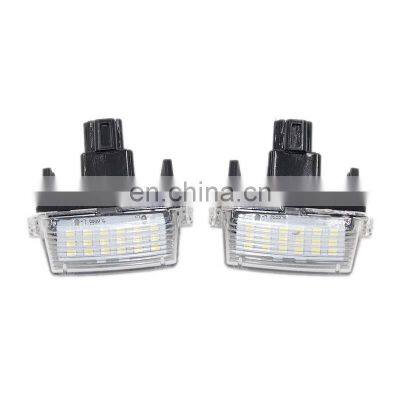 Car Styling LED License Plate Light Lamp For Toyota Yaris/Vitz Camry Corolla Prius C Ractis Verso S auto Accessories