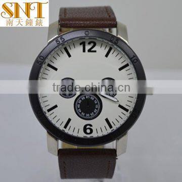 men watch japan movement watch PU strap wholesale price