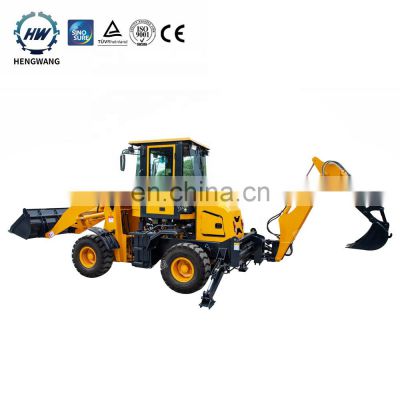 Hengwang railway construction small loader machine cheap HW10-20 traktor backhoe and loader